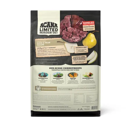 ACANA Singles Limited Ingredient Dry Dog Food Duck & Pear Recipe