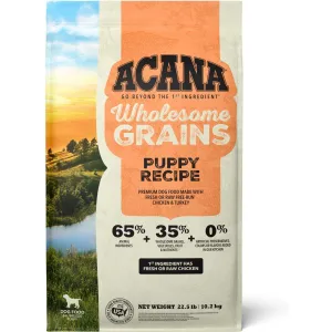 ACANA Wholesome Grains Puppy Dry Dog Food, 4-lb bag