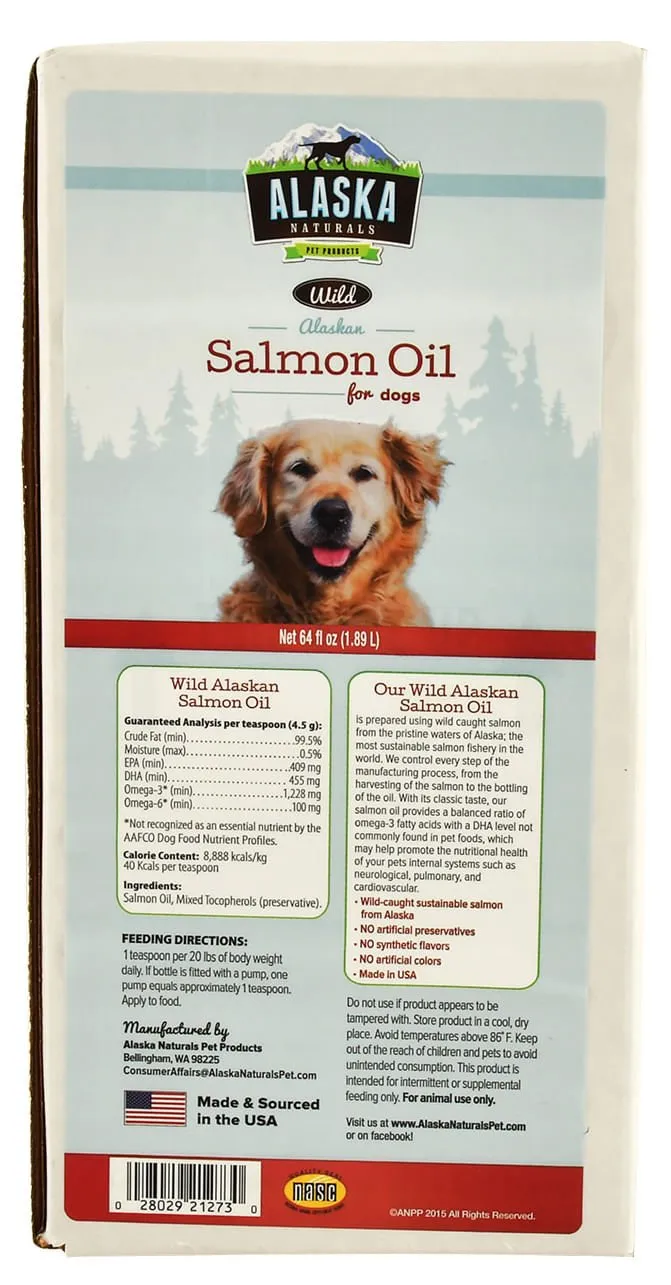 Alaska Naturals Wild Alaskan Salmon Oil, 120 oz