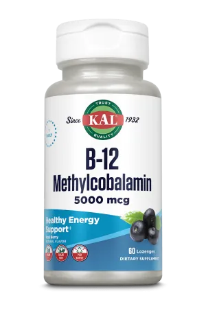 B-12 Methylcobalamin Lozenges 5000 mcg