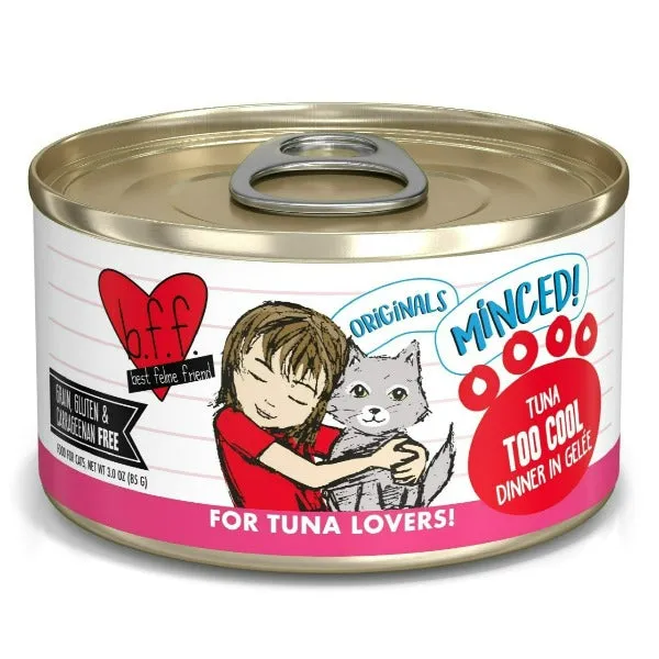 B.F.F. Tuna Too Cool Canned Cat Food, 3oz