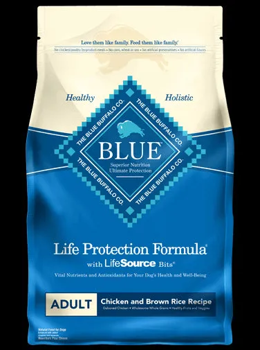 Blue Buffalo Chicken & Rice Recipe Adult Dry Dog Food 15lb