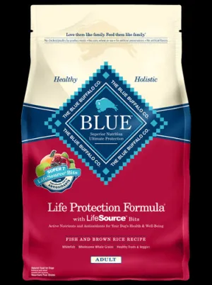 Blue Buffalo Fish & Rice Adult Dry Dog Food 30lb