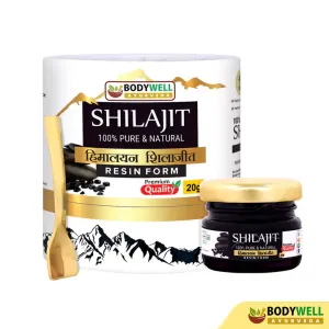 Bodywell Ayurveda - Pure Himalayan Shilajit Resin | Immunity, Strength, Stamina, Energy, Vitality |20g