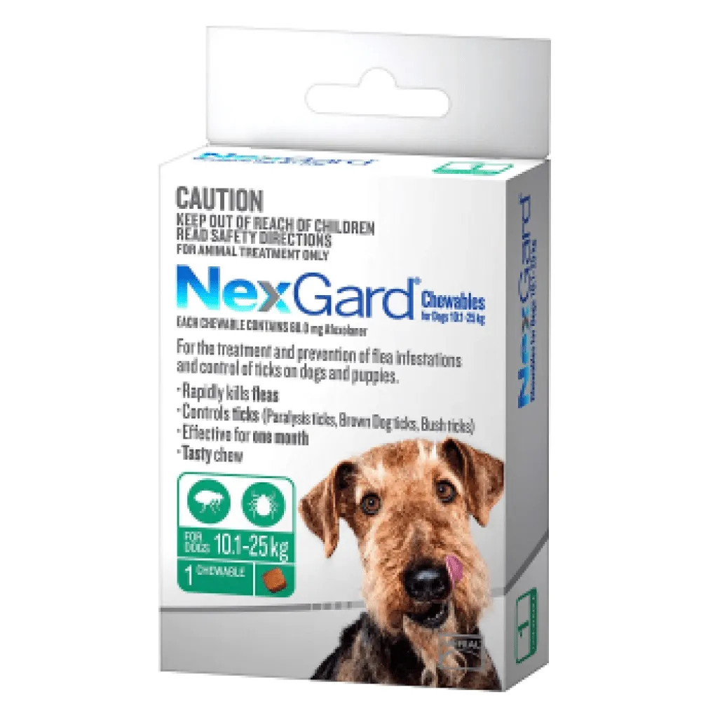 Boehringer Ingelheim Nexgard (Afoxolaner) Dog Tick and Flea Control Tablet (pack of 3 tablets)