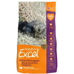 Burgess Excel Guinea Pig Nuggets Blackcurrent & Oregano Flavour 1.5kg