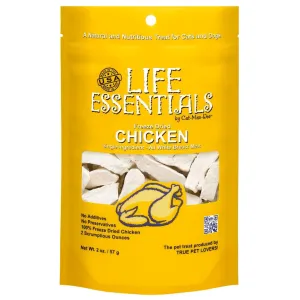 Cat-Man-Doo Life Essentials Freeze-Dried Chicken Breast Treats For Cats & Dogs