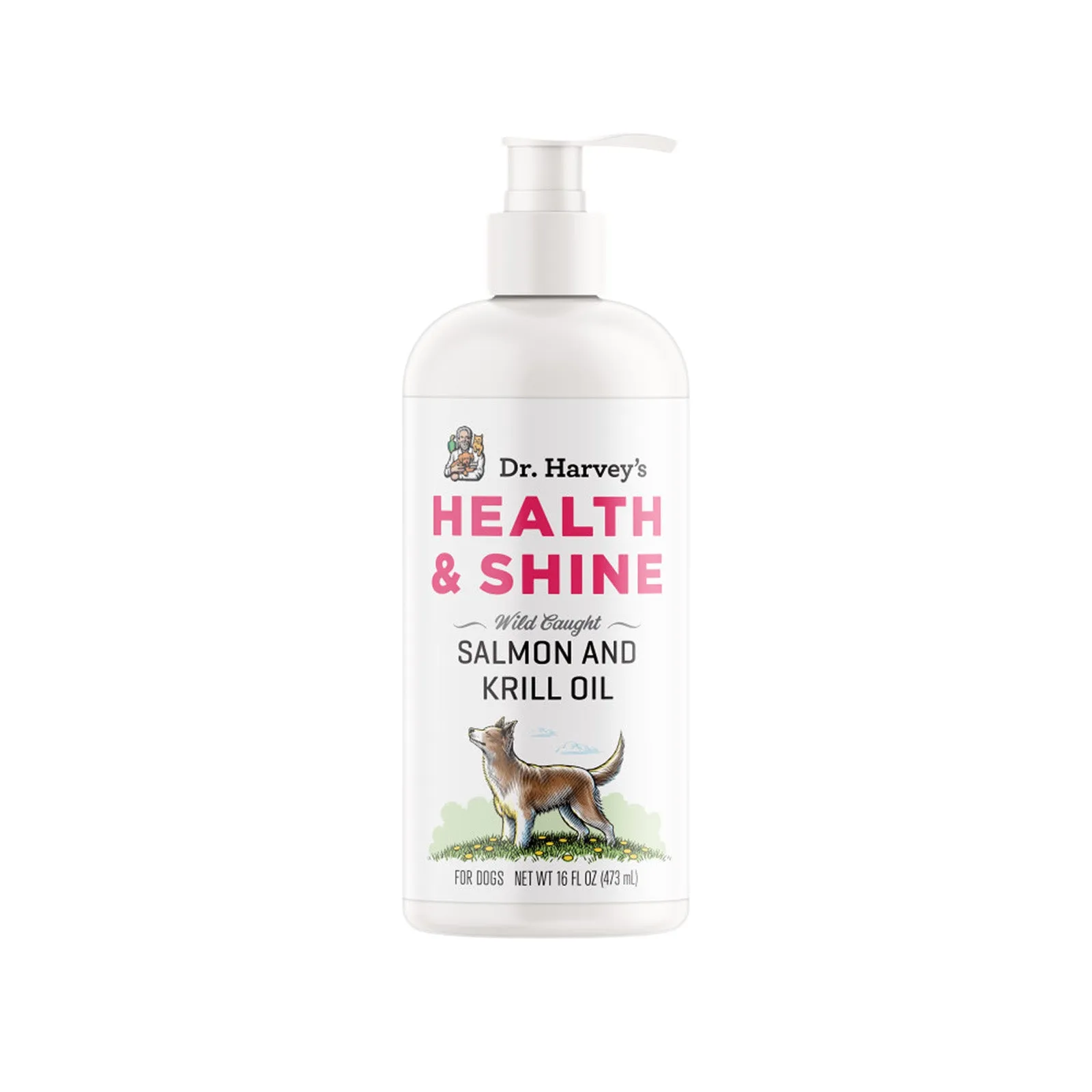 Dr. Harvey's Health and Shine Salmon & Krill Fish Oil Supplement for Dogs