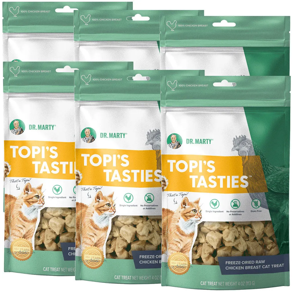 Dr. Marty Topi's Tasties Freeze-Dried Raw Chicken Breast Cat Treats, 4-oz