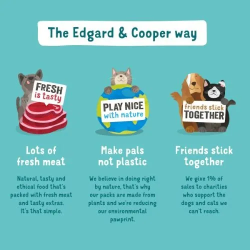 Edgard & Cooper Dog Dental Stick Strawberry & Mint Large 7 Pack