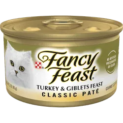 Fancy Feast Classic Pate Turkey & Giblets Pate Canned Cat Food