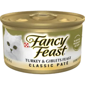 Fancy Feast Classic Pate Turkey & Giblets Pate Canned Cat Food