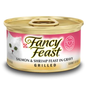 Fancy Feast Grilled Salmon & Shrimp Feast in Gravy Wet Cat Food