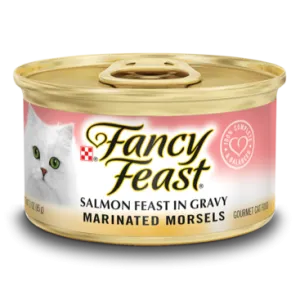 Fancy Feast Marinated Morsels Salmon Feast in Gravy Wet Cat Food