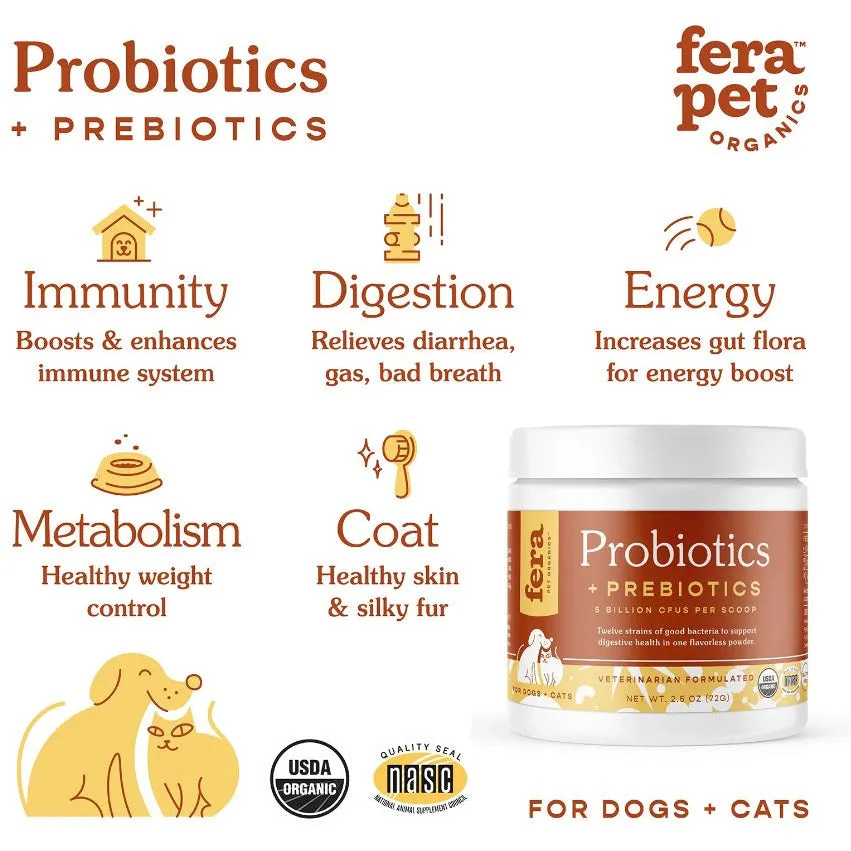 Fera Pet Organics - Organic Probiotics with Prebiotics