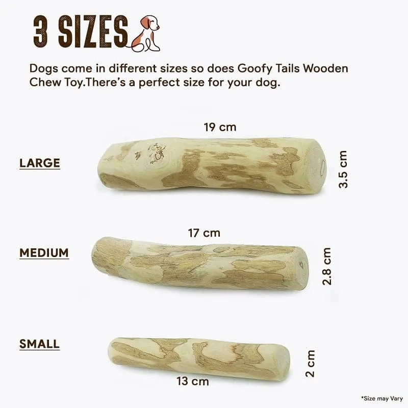 Goofy Tails Coffee Wood Chewing Stick for Dogs |  Caffeine Free Training Chewing Stick