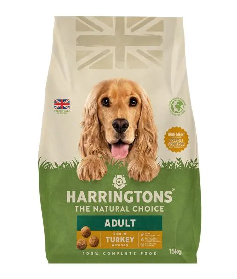 Harringtons Complete Turkey Veg Adult Dry Dog Food - 15KG