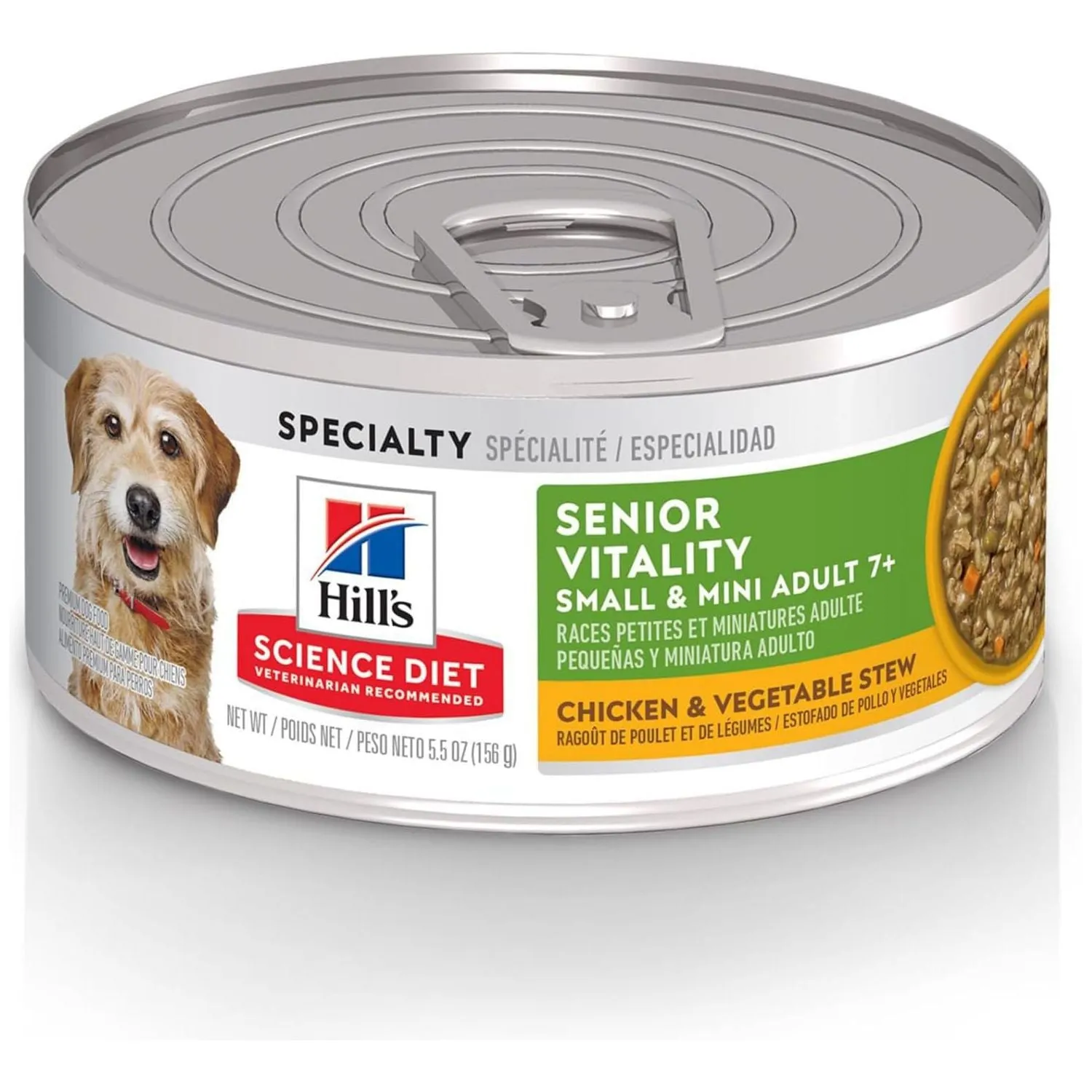 Hill's Science Diet Adult 7  Senior Vitality Chicken & Vegetable Stew Canned Dog Food