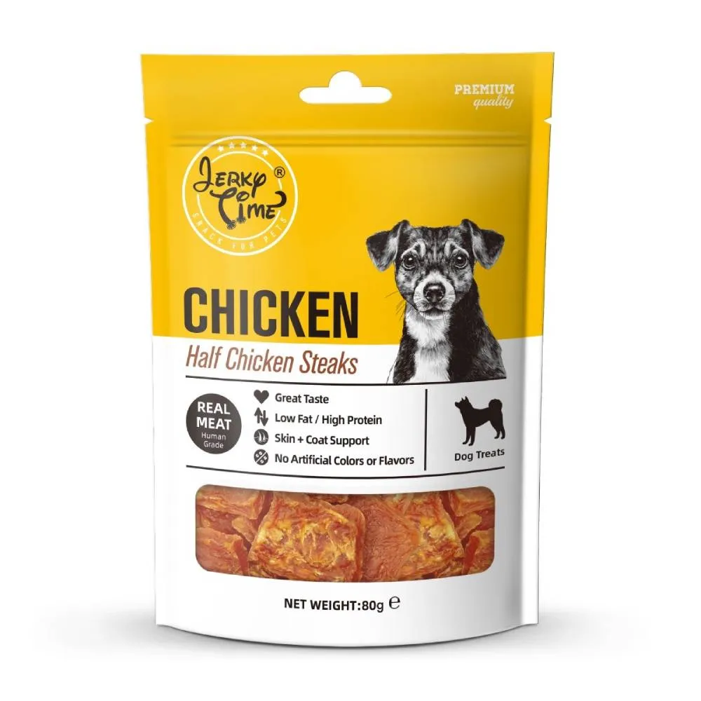 Jerky Time Dog Chicken Half Chicken Steaks 80g