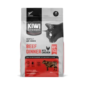 Kiwi Kitchens Beef Dinner with Chicken Air Dried Cat Food 500g