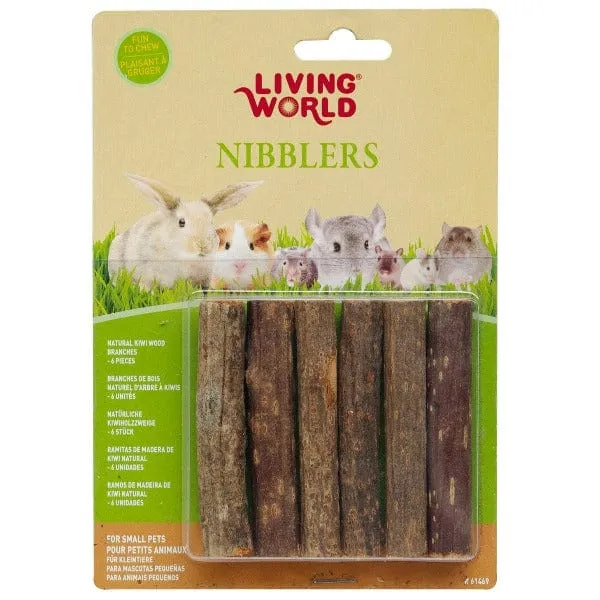 Living World Nibblers Kiwi Sticks Wood Chews for Small Animals