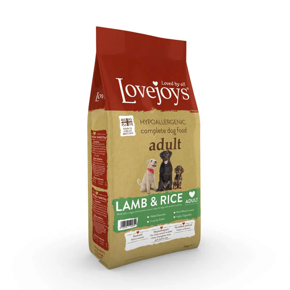 Lovejoys Adult Lamb Hypoallergenic Complete Dog Food