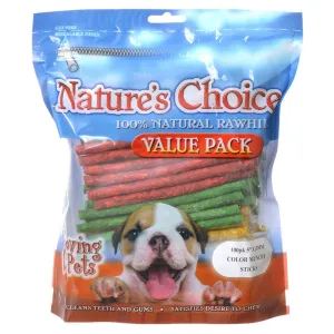 Loving Pets Natures Choice Rawhide 100 Pack Munchy Sticks