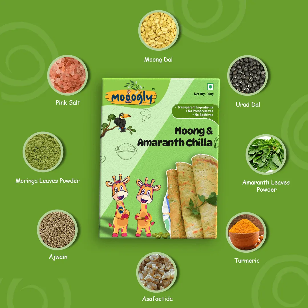 Moong and Amaranth Chilla - 200 grams