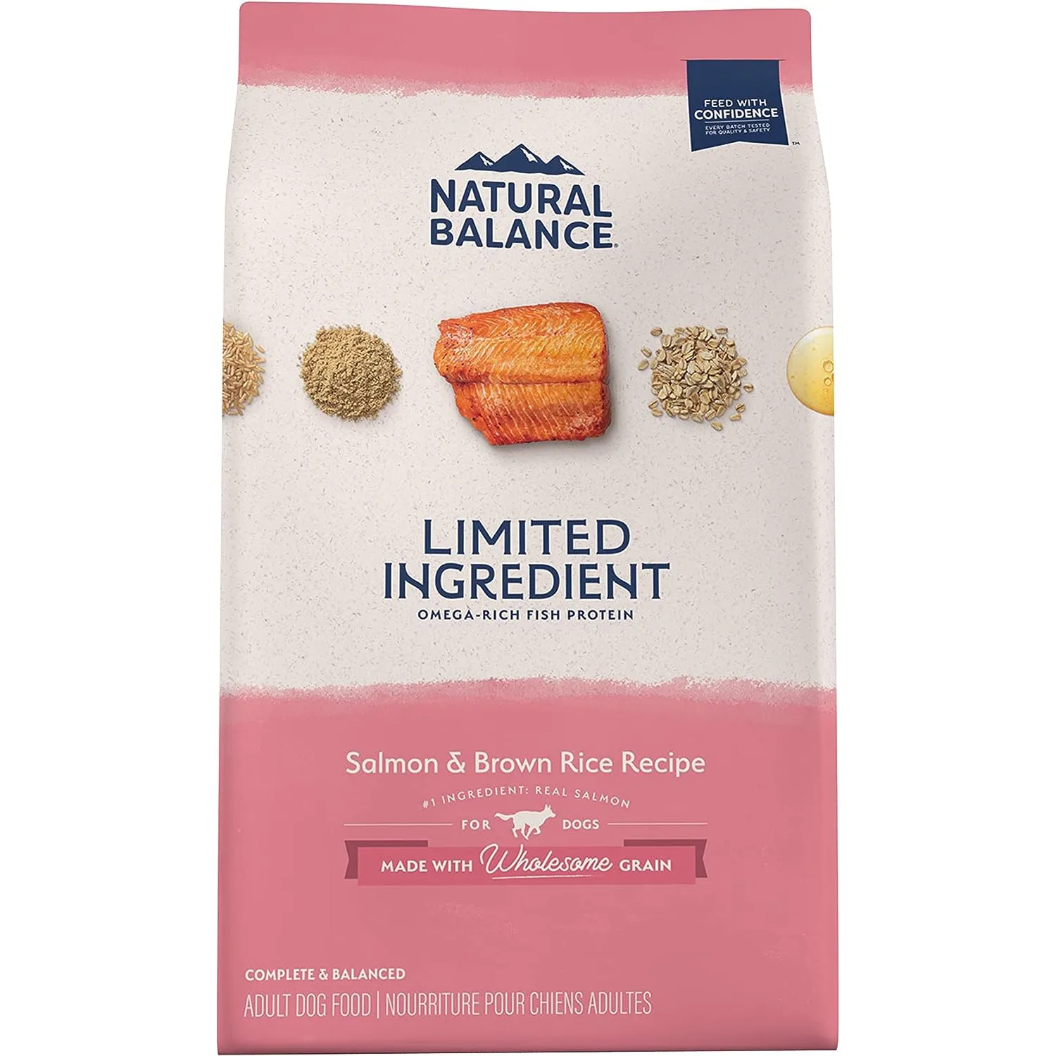 Natural Balance Limited Ingredient Diet Salmon & Brown Rice Recipe Dry Dog Food 24lb