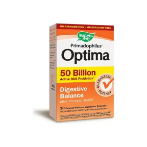 Nature's Way Primadophilus Optima Digestive Balance Vegetarian Capsules 30 ea