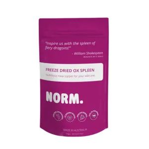 NORM. Ox Spleen Freeze Dried Meal Topper for Dogs and Cats