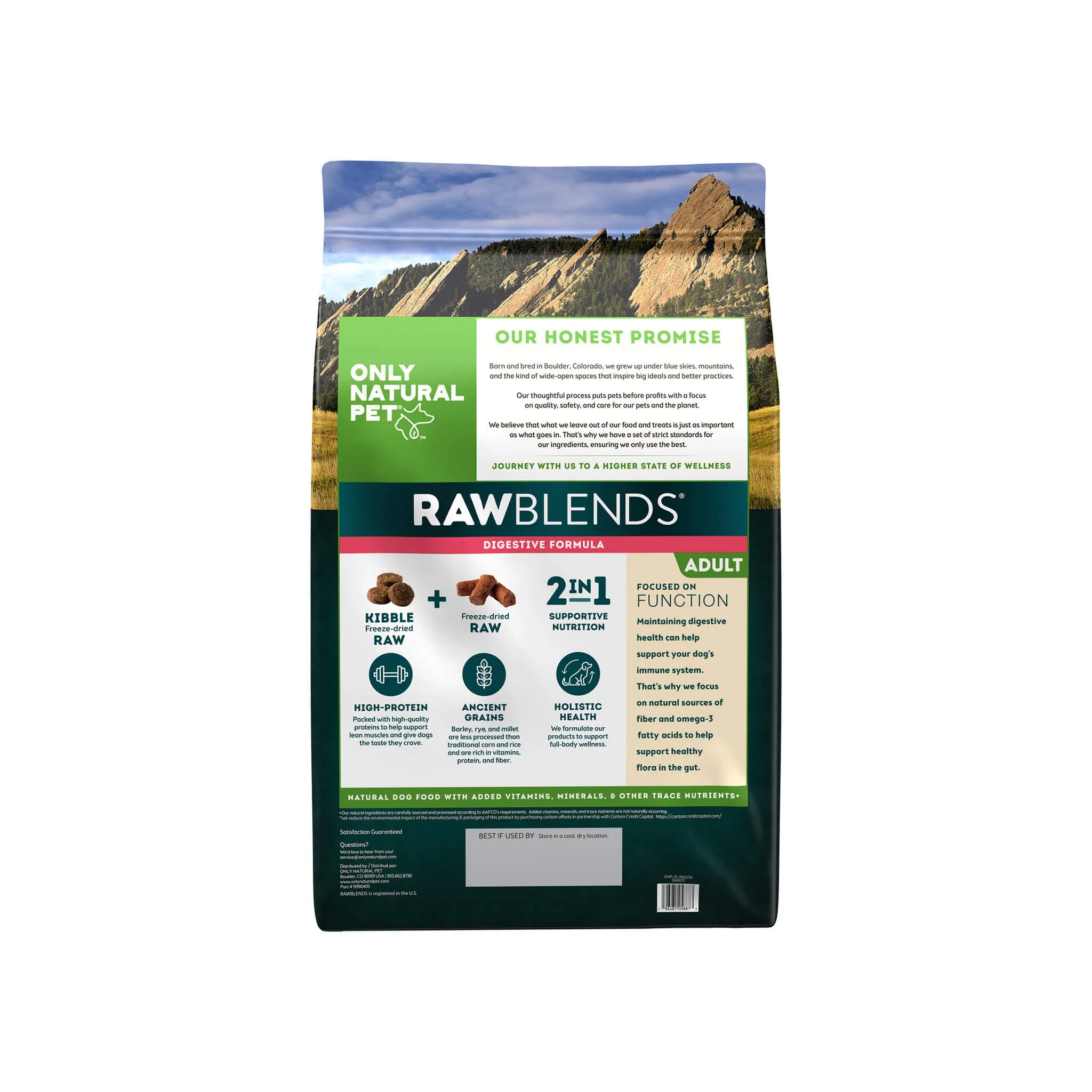 Only Natural Pet Raw Blends Digestive Care Dog Food for Sensitive Stomachs