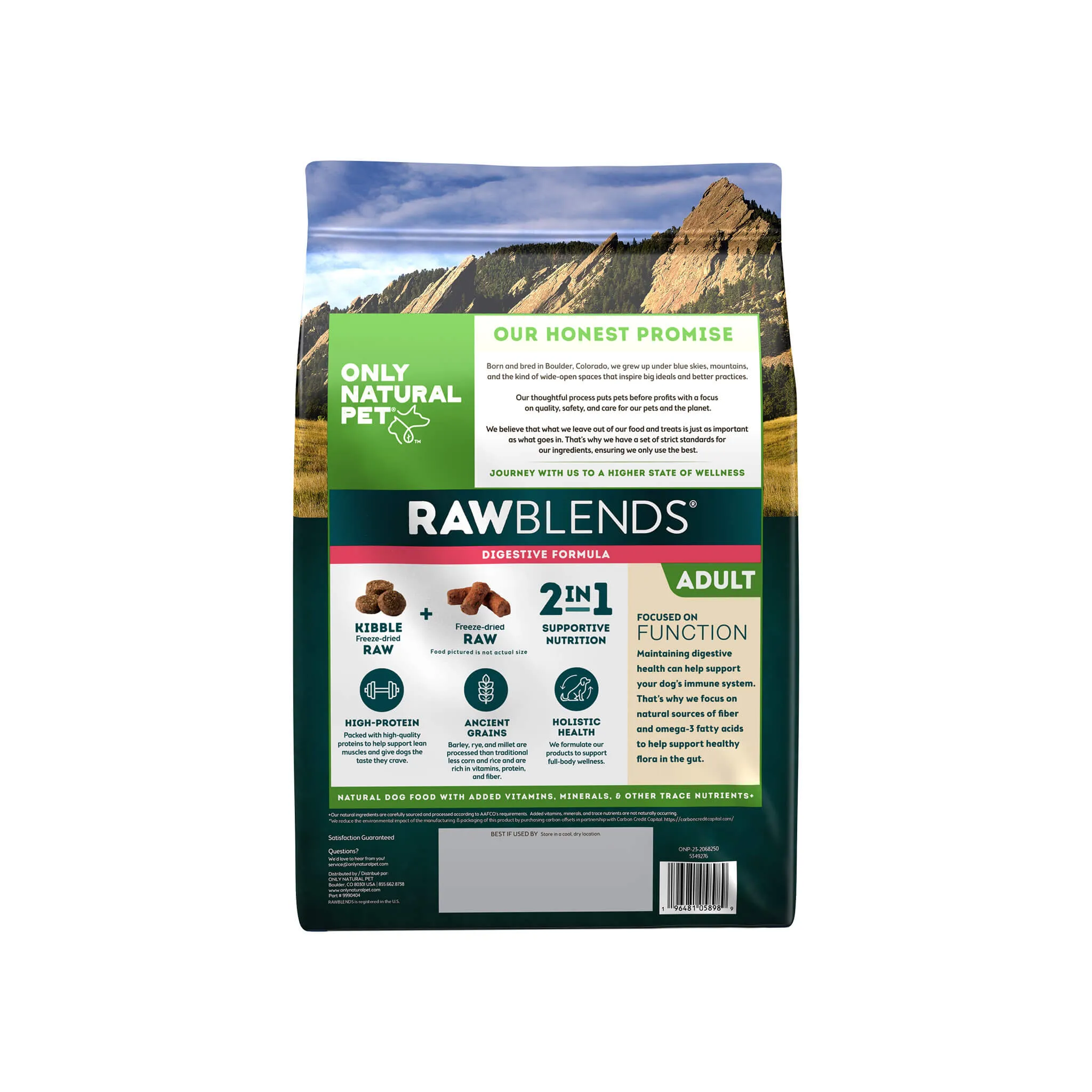 Only Natural Pet Raw Blends Digestive Care Dog Food for Sensitive Stomachs