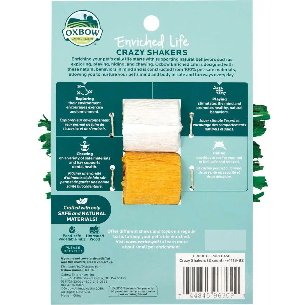 Oxbow Animal Health Crazy Shakers Chew Toy For Small Animals