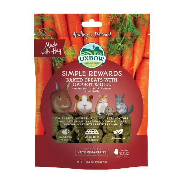 Oxbow Simple Rewards Carrot and Dill Treats 85g^^^