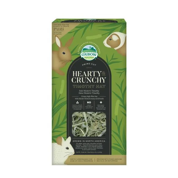 Oxbow Timothy Crunchy Hay Prime Cut Hearty & Crunchy Timothy Hay Small Animal Food