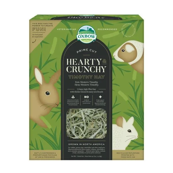 Oxbow Timothy Crunchy Hay Prime Cut Hearty & Crunchy Timothy Hay Small Animal Food