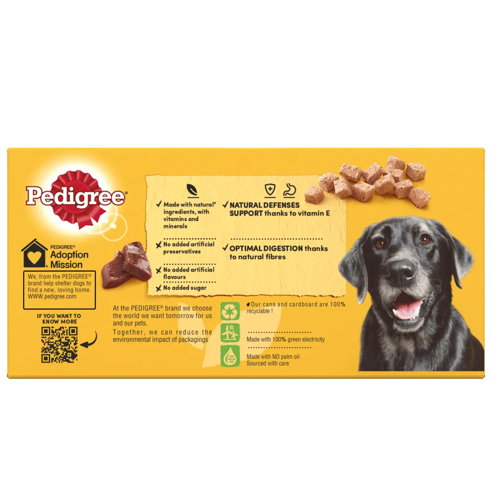 Pedigree | Senior Wet Dog Food Tins | Variety in Loaf - 6 x 400g