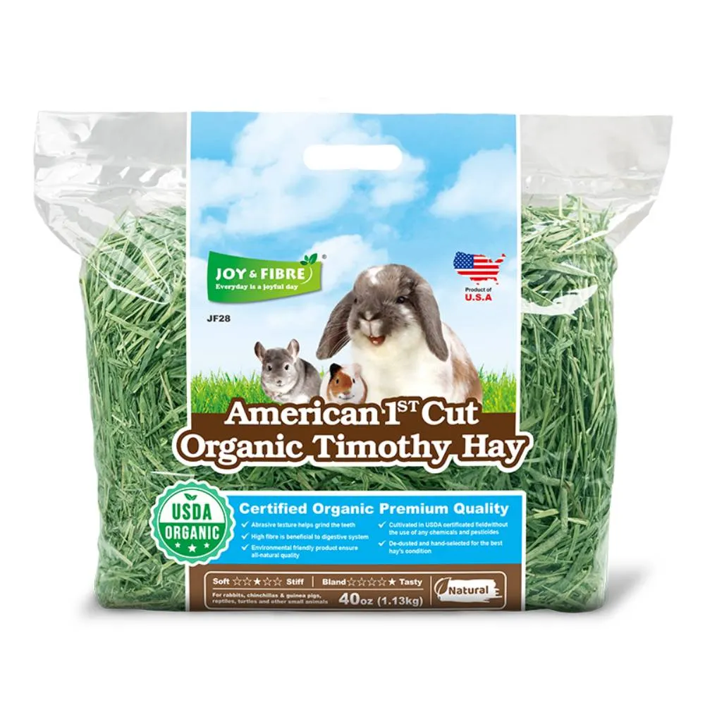 Pet Link Joy & Fibre American 1st Cut Organic Timothy Hay 40oz