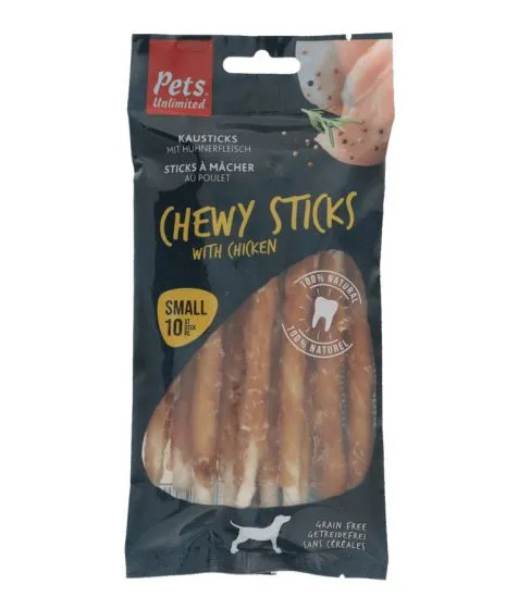 Pets Unlimited Chewy Sticks with Chicken 100g