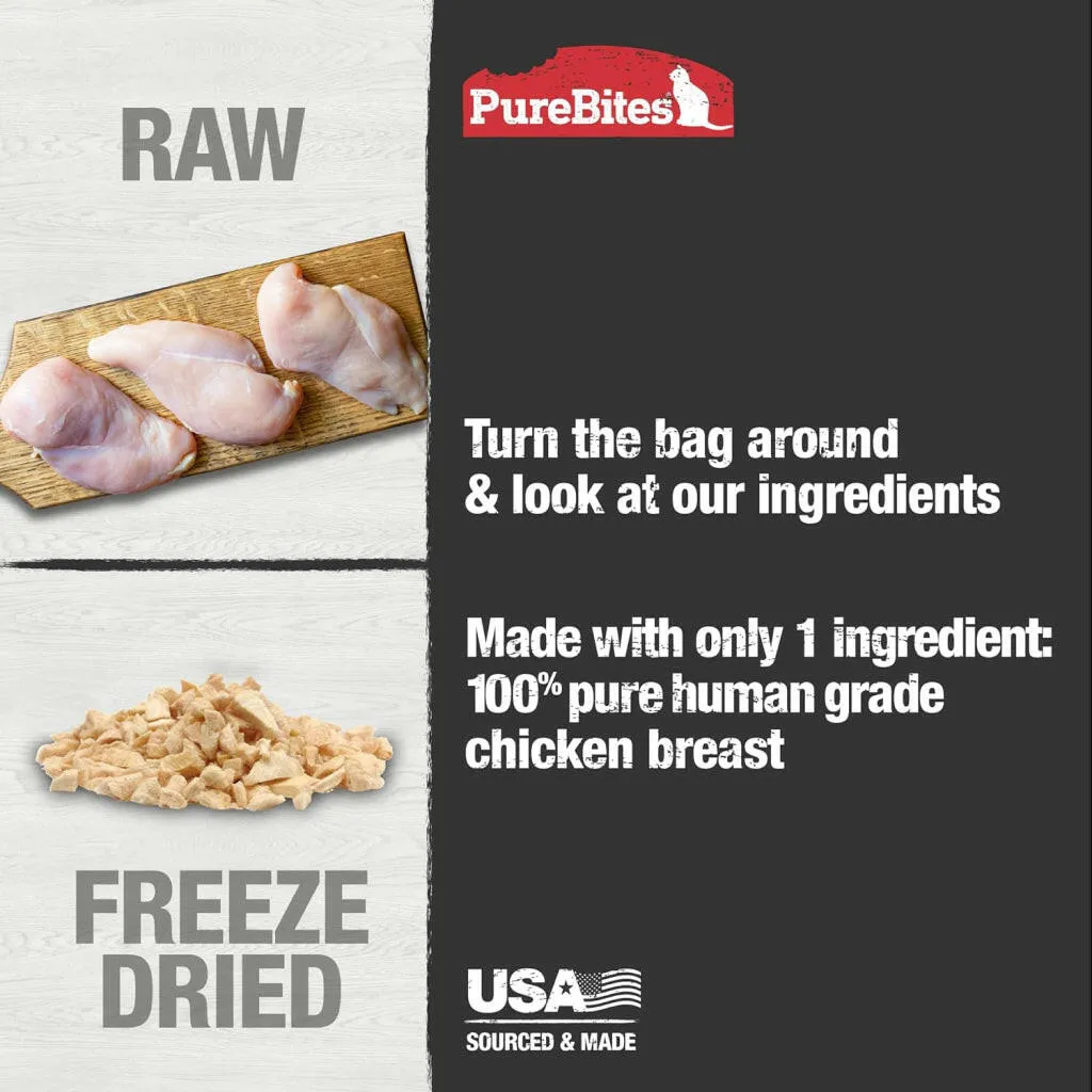 PureBites Freeze Dried Chicken Breast Treats for Cats