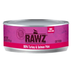 RAWZ 96% Turkey and Salmon Pate Wet Cat Food