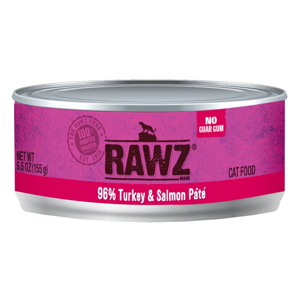 RAWZ 96% Turkey and Salmon Pate Wet Cat Food