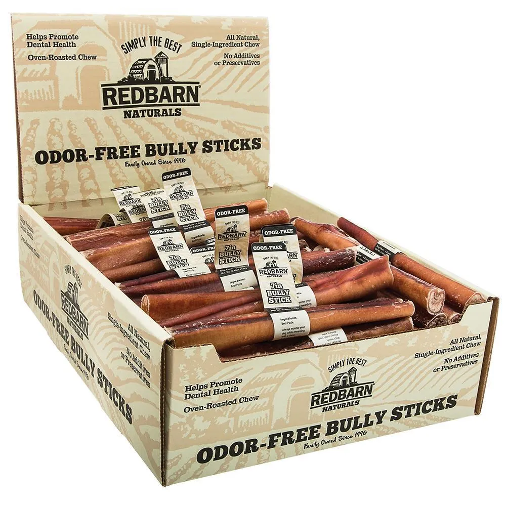 Redbarn Odor-Free Bully Stick Dog Treat, 7in