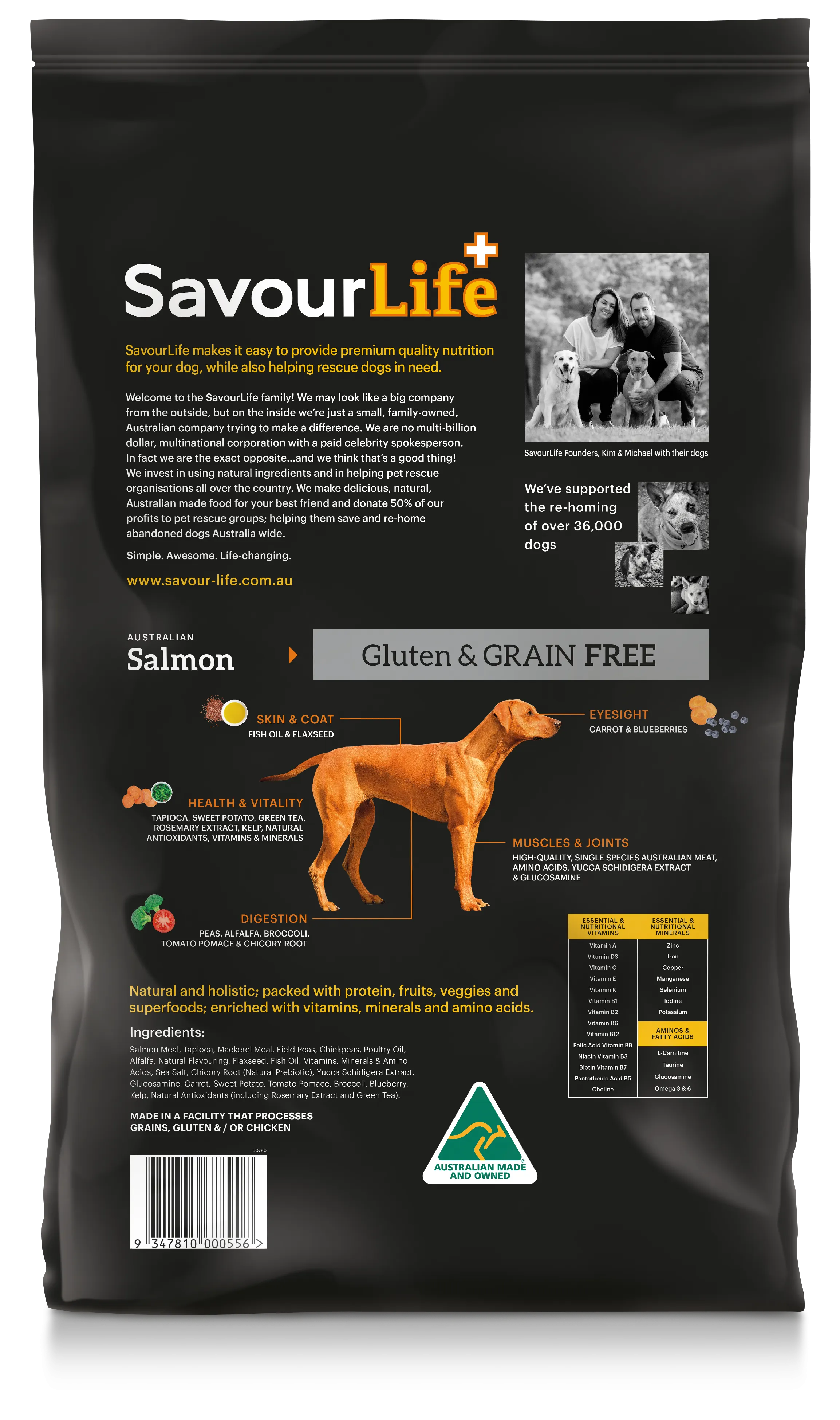 SavourLife Grain Free Adult Dog Australian Salmon Dry Food