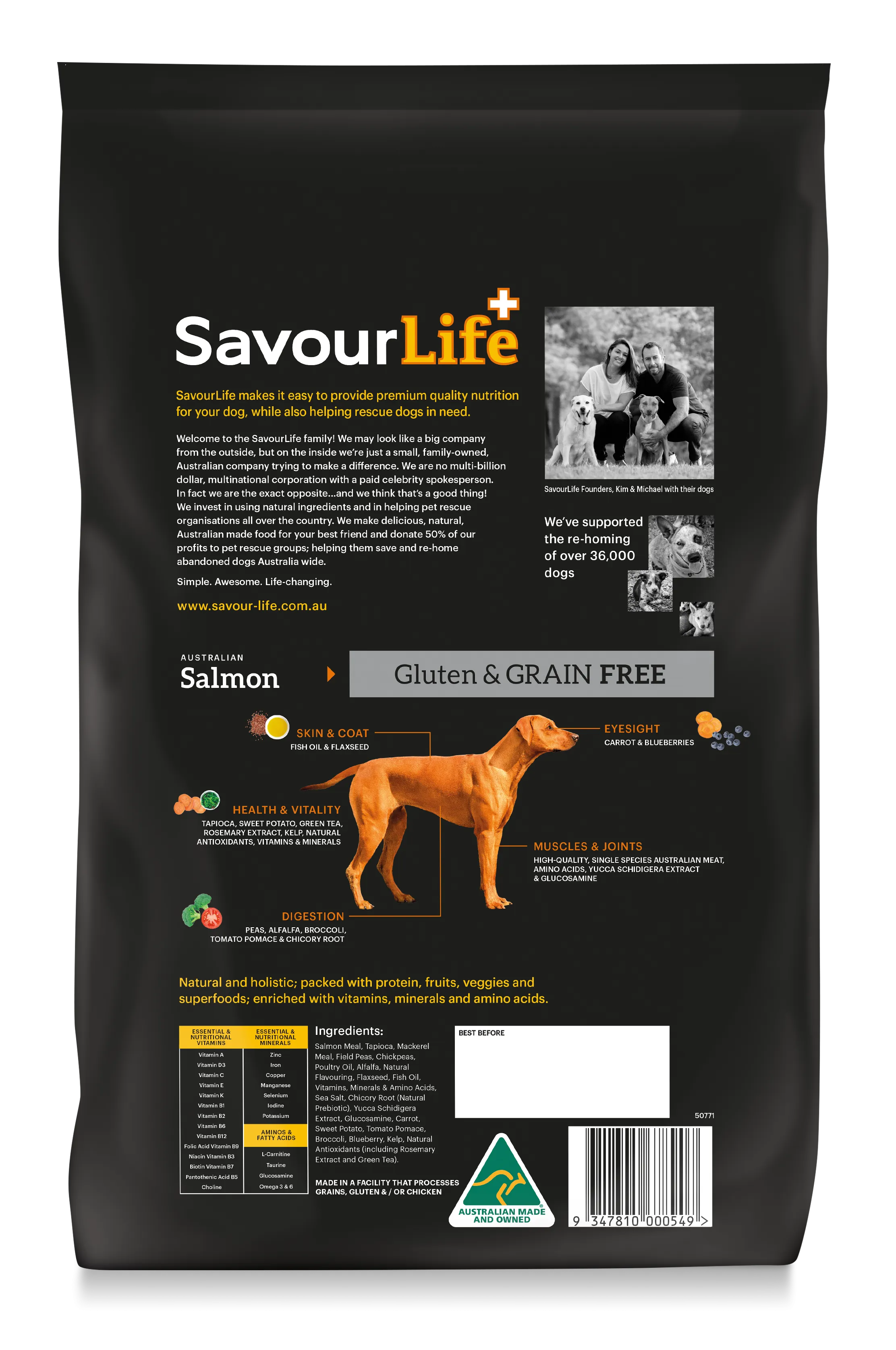 SavourLife Grain Free Adult Dog Australian Salmon Dry Food