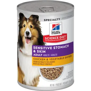 Science Diet Adult Sensitive Stomach & Skin Chicken & Vegetable Entrée Wet Dog Food