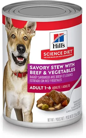 Science Diet Dog Savory Stew with Beef & Vegetables 12.8oz