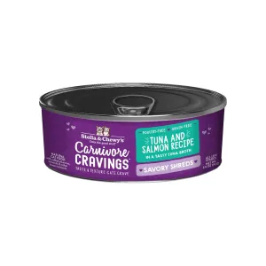 Stella & Chewy's Carnivore Cravings Savory Shreds Tuna & Salmon Wet Cat Food