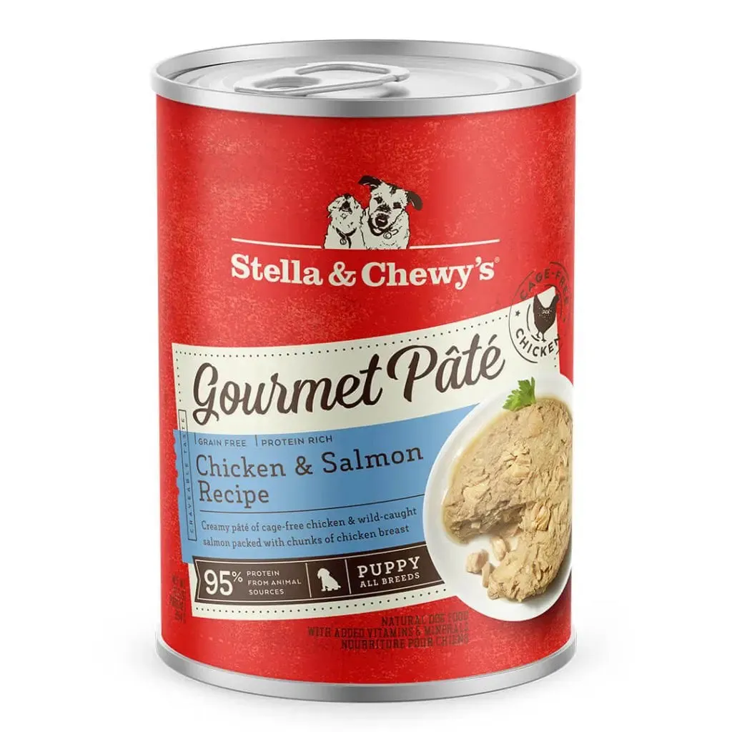 Stella & Chewy's Gourmet Pâté Puppy, With Chicken And Salmon, Wet Dog Food, 12.5-oz Case of 12